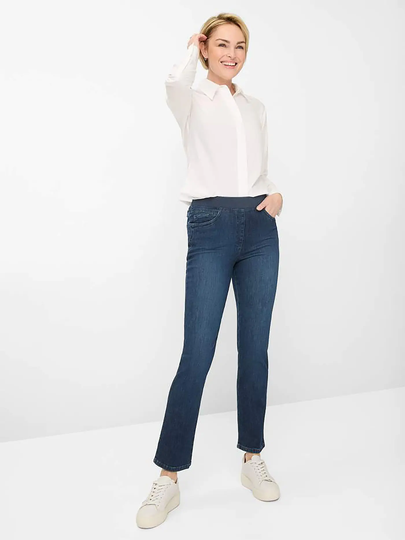 RAPHAELA BY BRAX | Chino PAMINA | blau